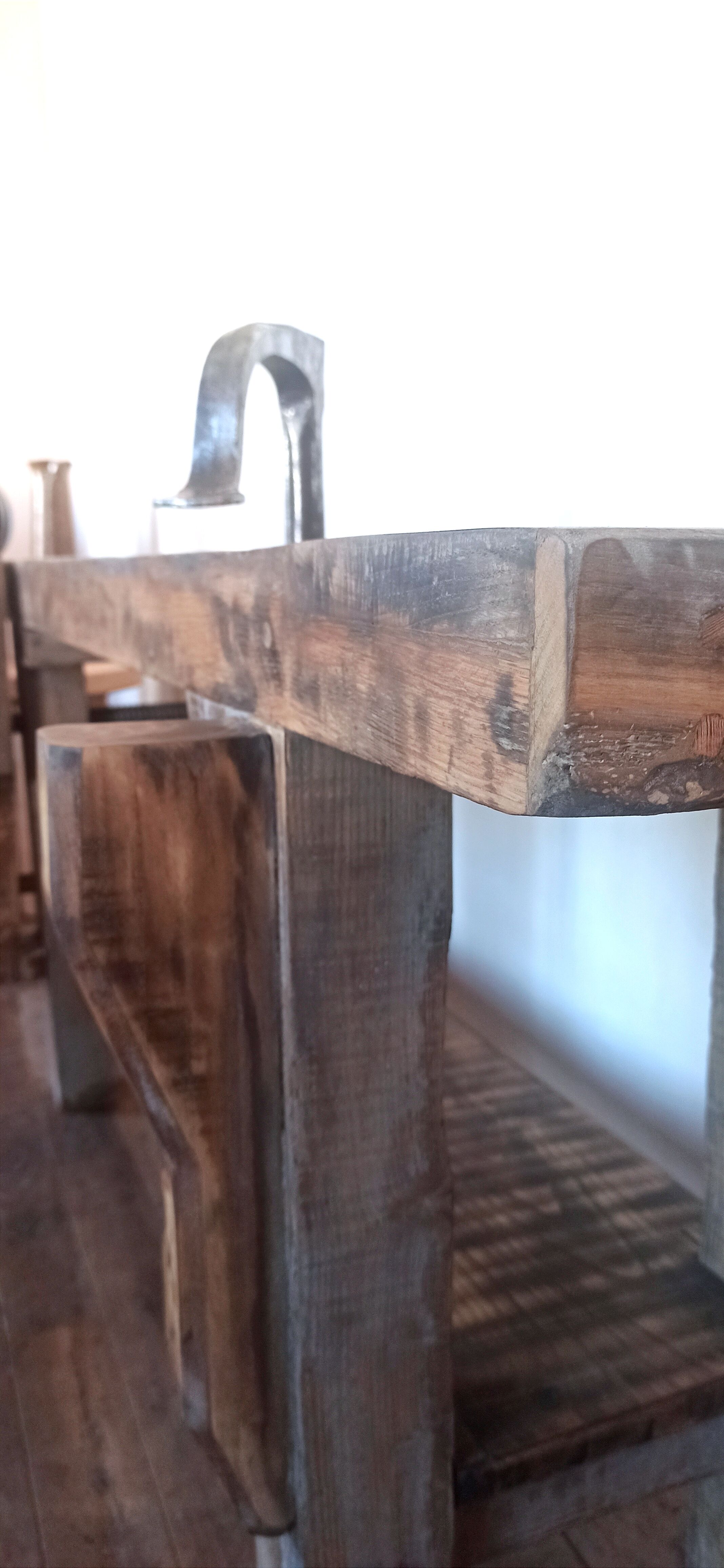 Workbench / console in solid wood