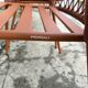 Set of 4 new Pedrali brand outdoor and indoor cordage armchairs with cushions