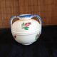 Vase boule 2 anses Henriot Quimper - Décor couple breton