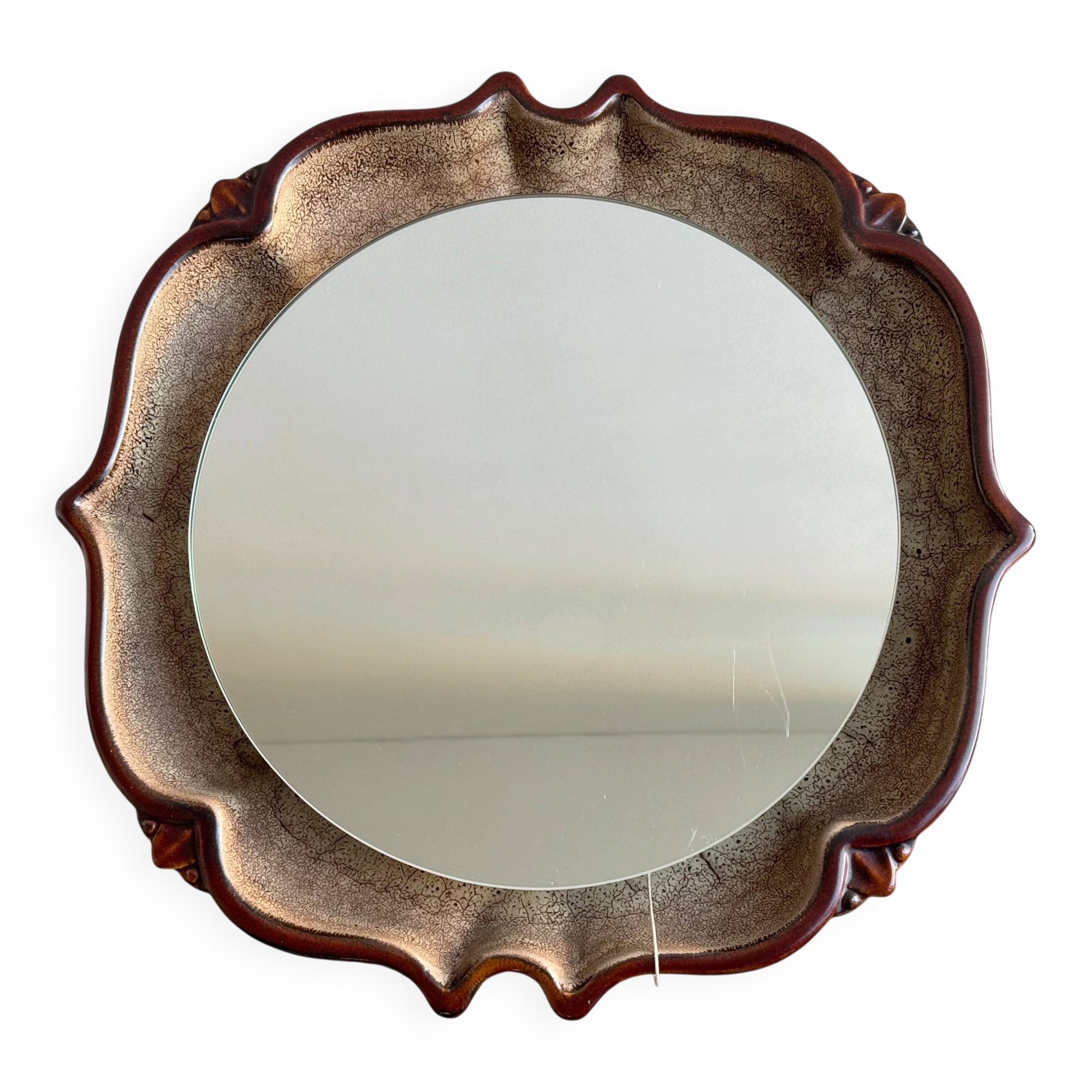 XL Vintage ceramic backlit mirror