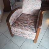 armchair (wood - fabric)