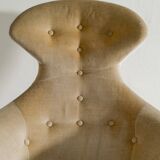 Vintage Swedish Armchair in Wood & Velvet by Kerstin Hörlin-Holmquist 1950s