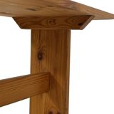 Vintage Scandinavian pinewood bench from the 1960's modern design