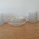 Crystal fruit service with its 8 matching bowls.