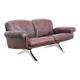 Brown leather 2-seater sofa by De Sede, model DS 31, vintage 1960s.