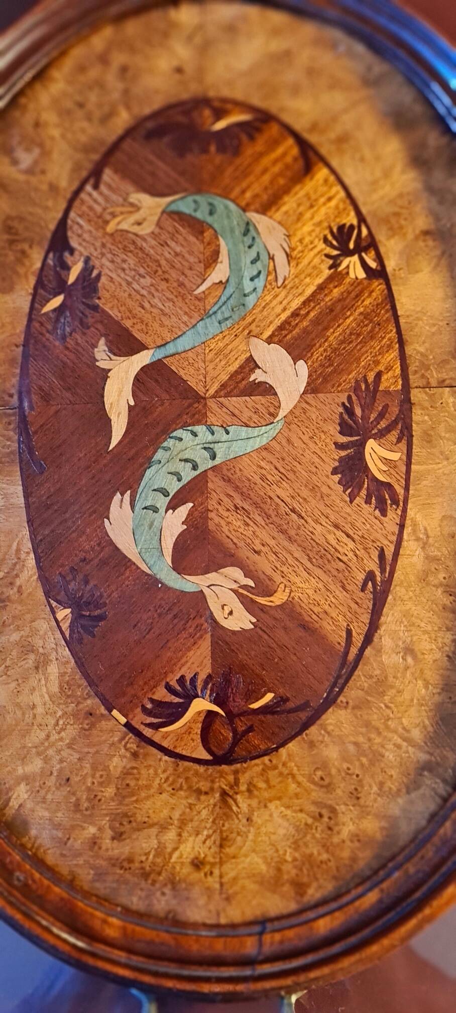 Marquetry tray