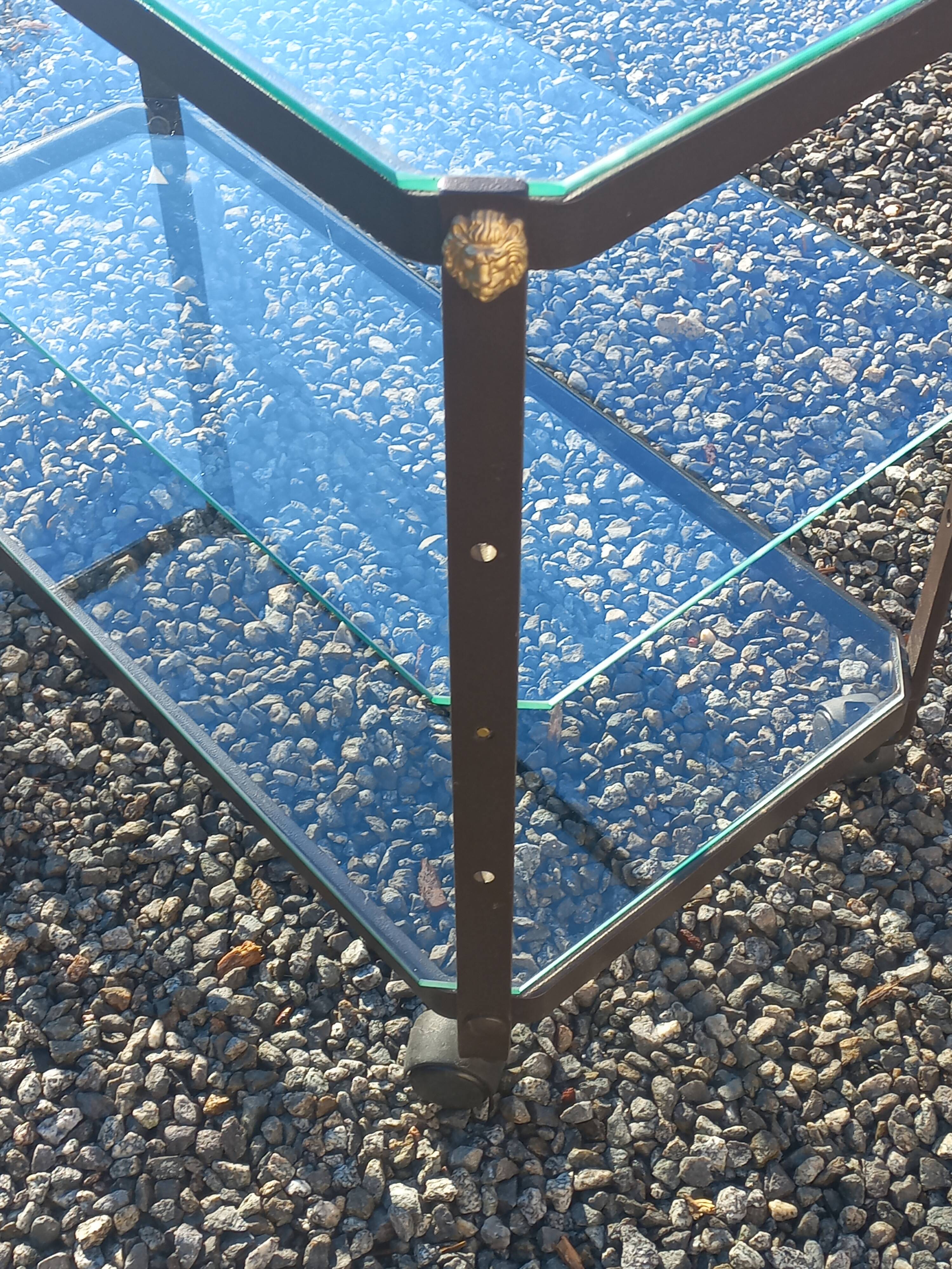 Rolling dessert trolley designed by Pierre Vandel