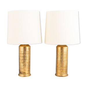 paire de lampes en céramique