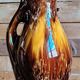 Flame-patterned ceramic jug – Aegitna Vallauris