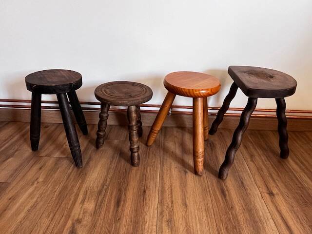 Set of 4 mismatched stools
