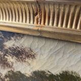 HST painting "Animated landscape at dusk" 19th century