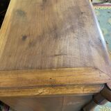 Empire 1900 walnut style baluster chest of drawers