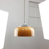 Space Age Brown Pendant Lamp from Guzzini, 1960s
