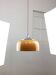 Lampe à suspension marron Space Age de Guzzini, années 1960