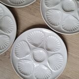 La Redoute x Selency set of 4 white oyster plates