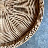 Woven wicker tray ⌀ 40 cm