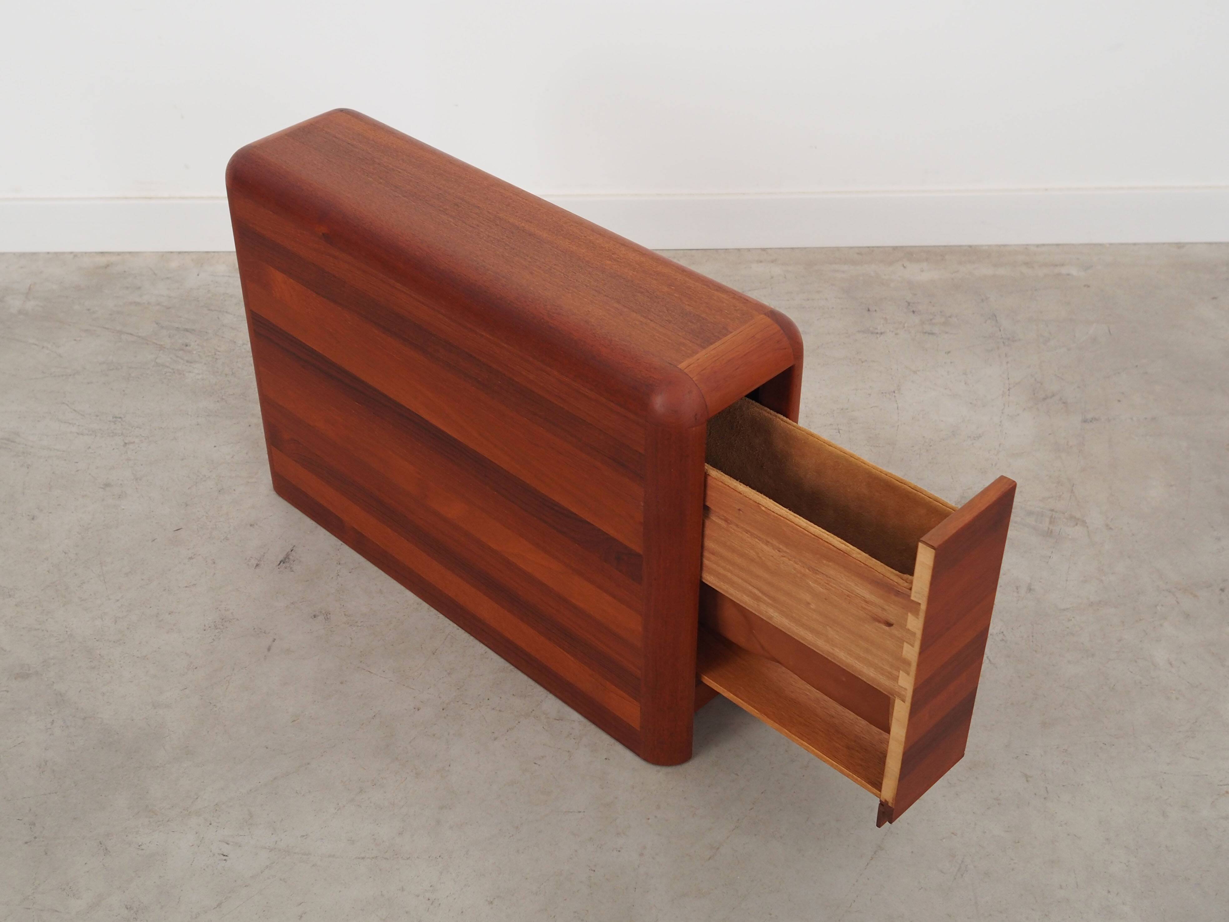 Teak newspaper holder, Danish design, 1970s, production: Denmark