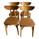4 chaises « Banane » estampillées Luterma