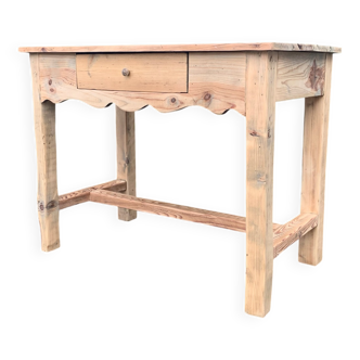 Bureau ou table d’appoint restauré en bois massif
