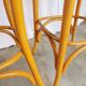 Set of 4 Vintage Bentwood High Pub Chairs with Armrests / Natural Wood Colo