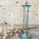Green water candle holder
