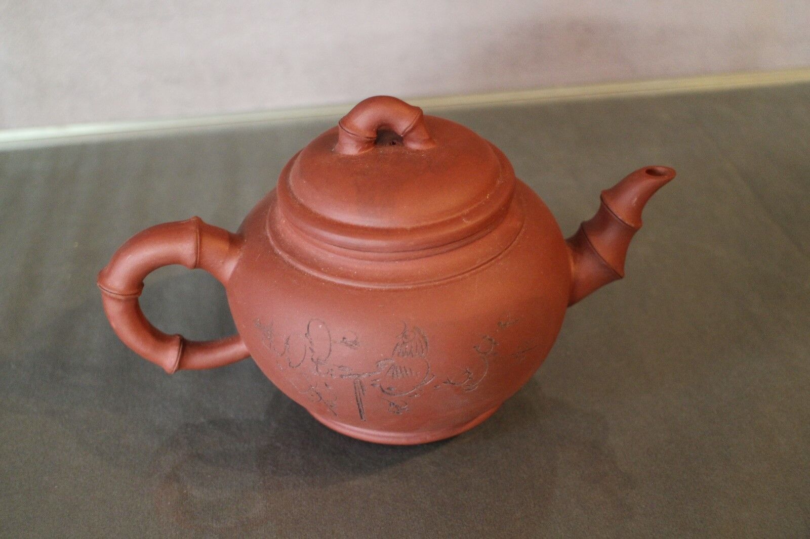 China teapot signed clay clay Yixing