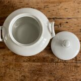 White sugar bowl