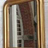 Antique small golden mirror louis philippe