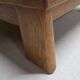Brutalist coffee table / side table in oak – 1970s