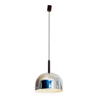 Chrome pendant by Gae Aulenti and Livio Castiglioni for Stilnovo, 1960s