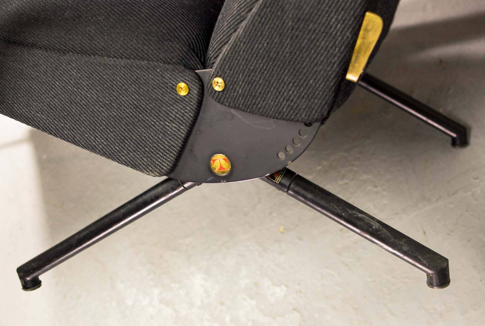 First Edition Osvaldo Borsani P40 Adjustable Tecno Lounge Chair, Italy 50s