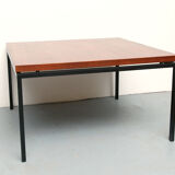 1960s coffee table in teak and metal