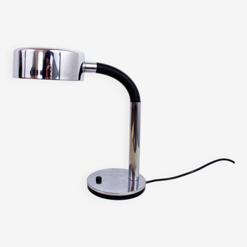 Vintage chrome metal desk lamp