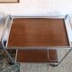 Vintage trolley Wood and chrome 70's