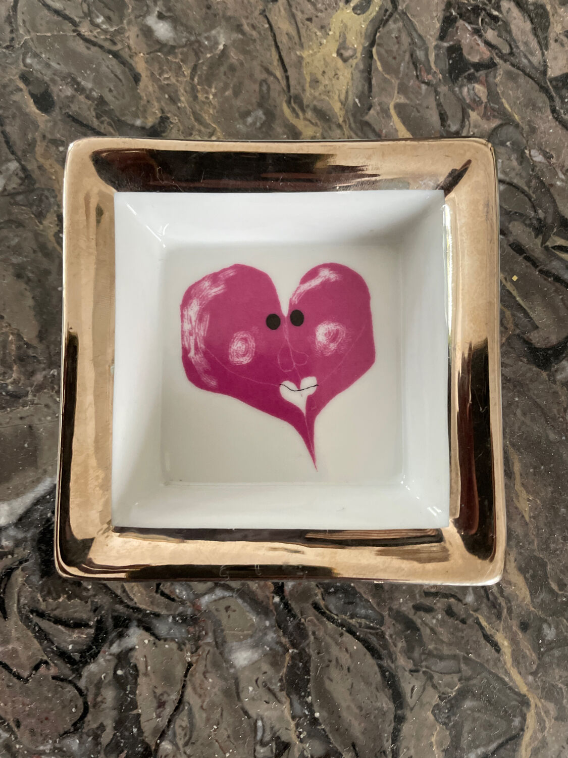 Duo of ashtrays Christian Lacroix in porcelain