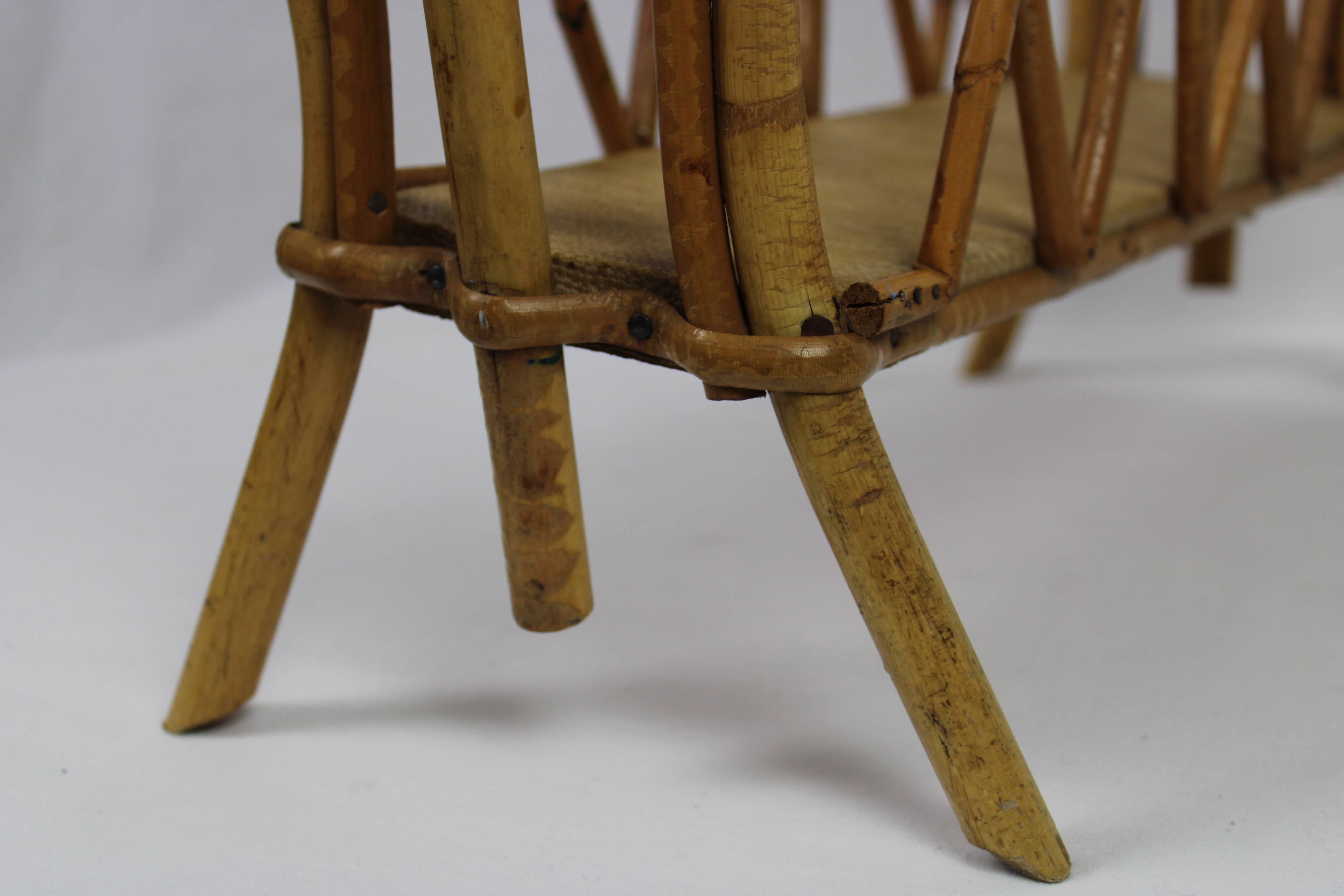 Rattan magazine holder