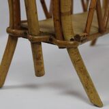 Rattan magazine holder