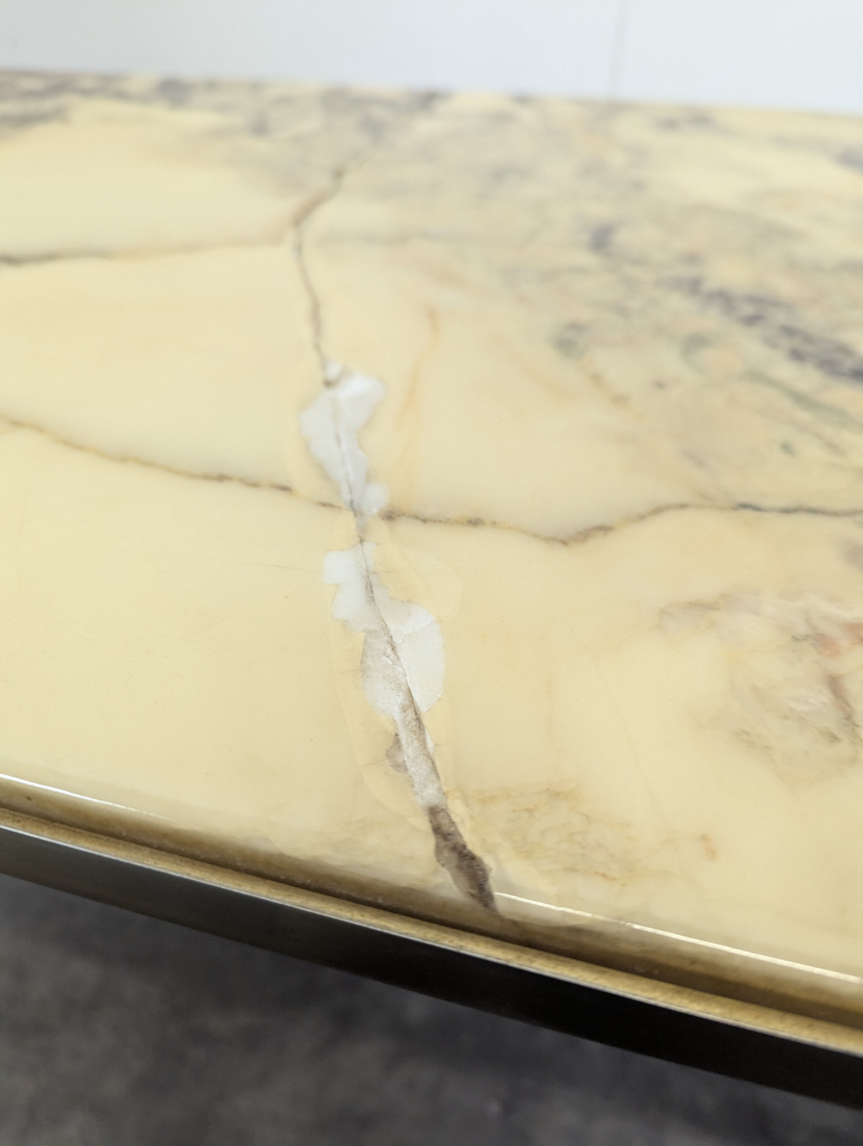 Marble top coffee table