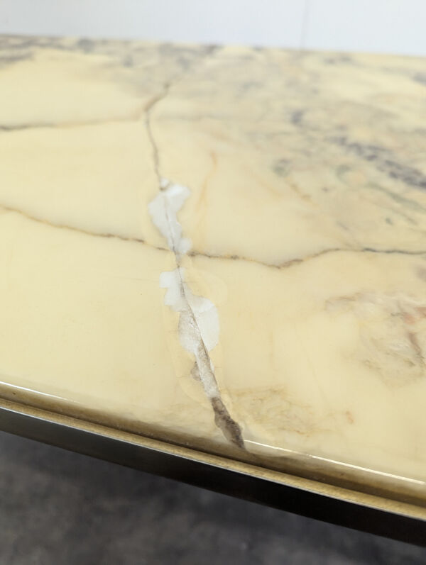 Table basse plateau marbre