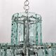 Italian cut glass chandelier by Zero Quattro. 1970s
