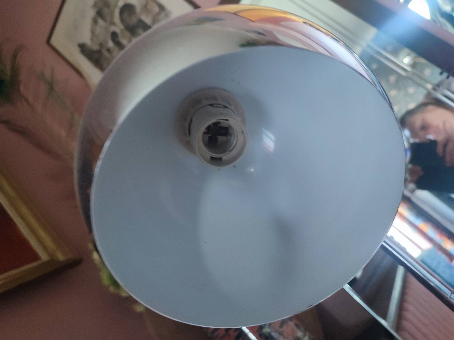 Lampe chromée vintage