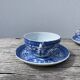4 tasses porcelaine bleu Japon