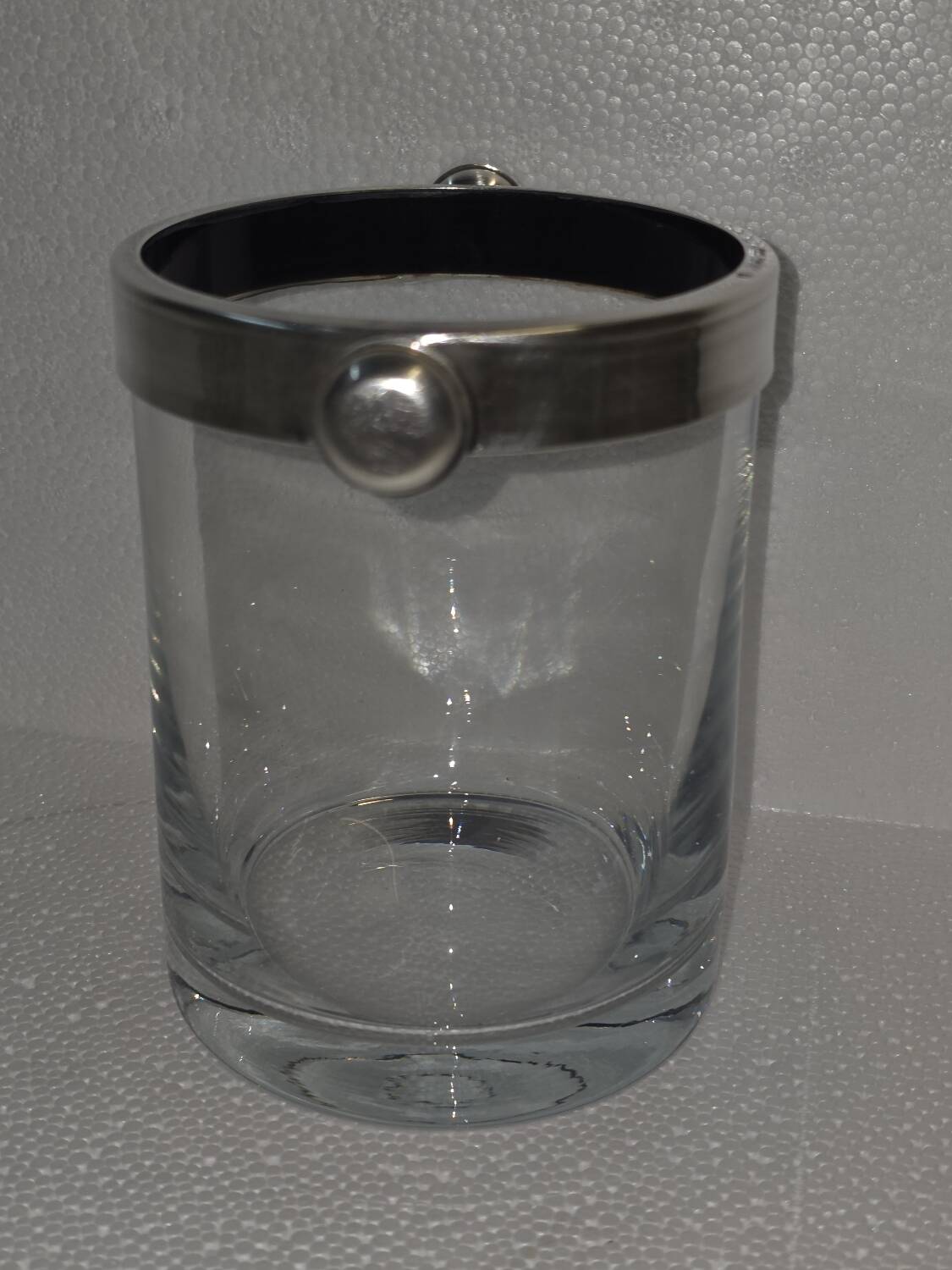 Ice bucket, ice cubes, Fleuron production Christofle