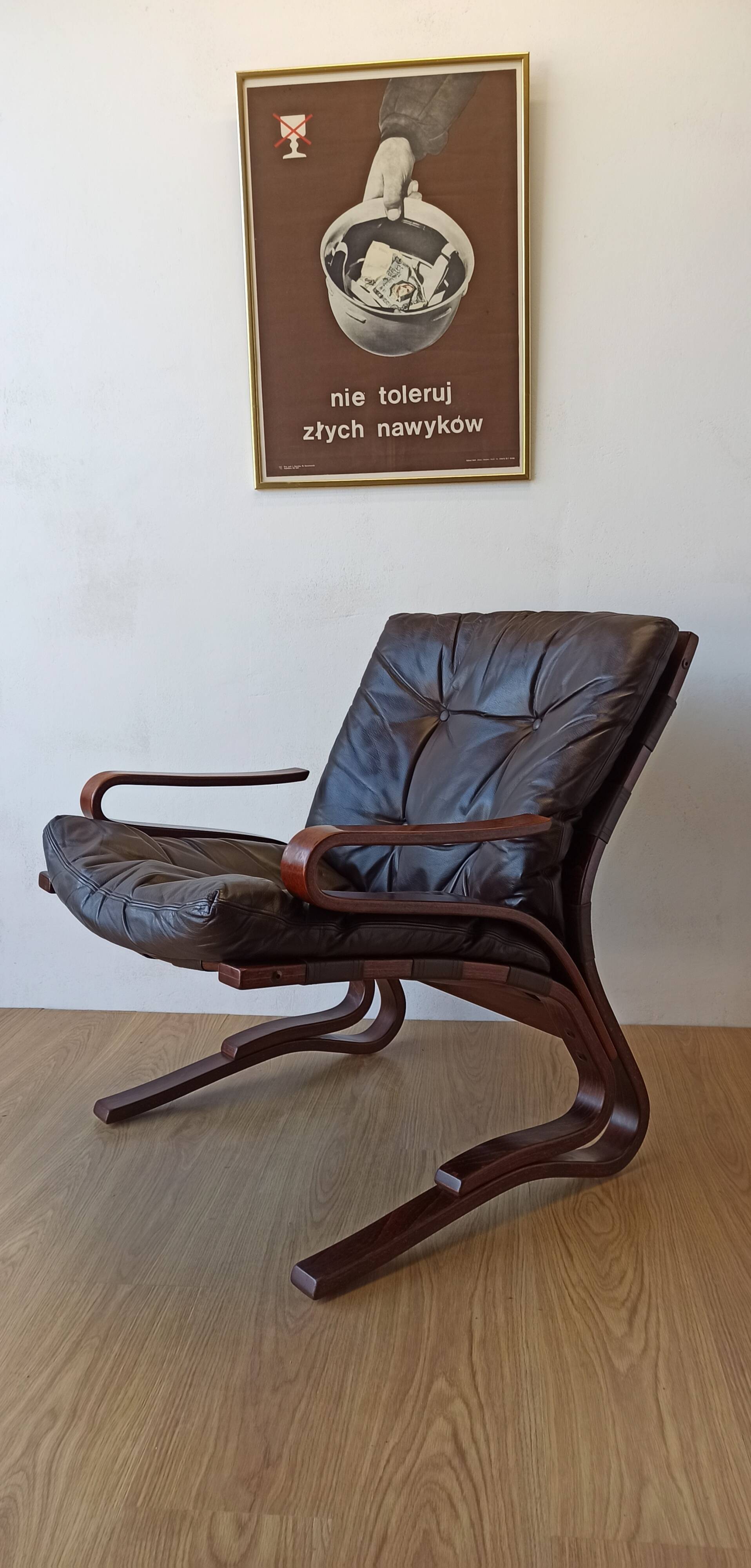 Scandinavian  Lounge Chair by Oddvin Rykken, 1960s.