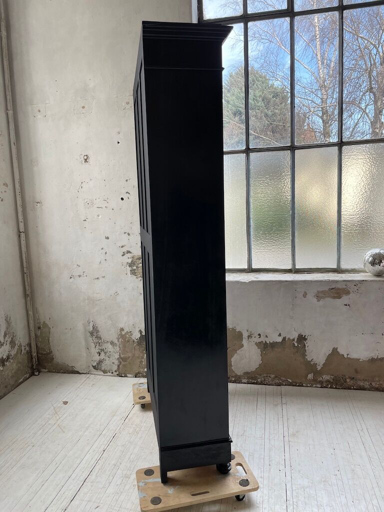 Napoleon 3 walnut window glass cabinet