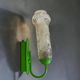 Pair German green wall sconces by Graewe