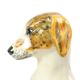Statue de Chien Vintage Sculpture Craquelé Céramique Italie 31cm