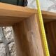 Solid wood staircase shelf