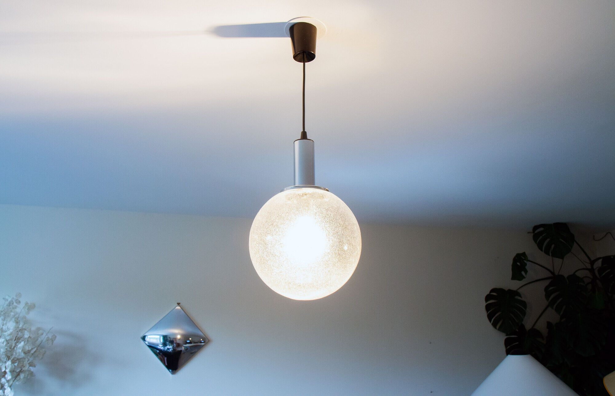 Glass chandelier by Murano Targetti Sankey, Italy 1970