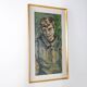 Mid-century oil painting of a child signed by the Belgium artist Jan Vandek
